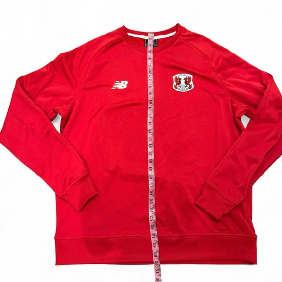 New Balance Red Long Sleeve sweatshirt leyton orient men’s xxl - Picture 5 of 5